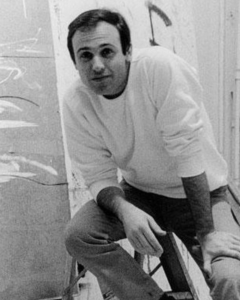mario schifano nel suo studio 